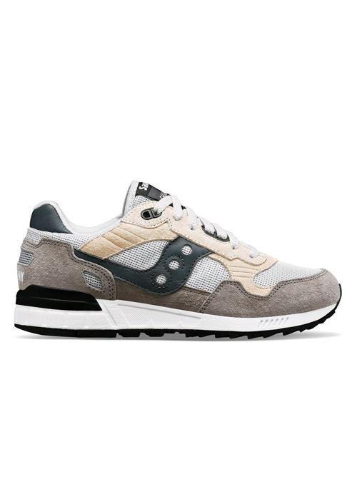 Scarpa uomo in tessutyo nylon e camoscio colore grigio e blu SAUCONY | SHADOW 7066538